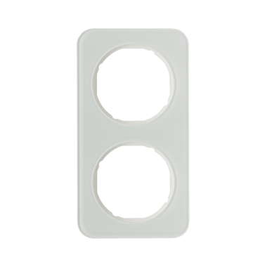 Berker R.1 RAMKA PODWÓJNA SZKŁO biała
