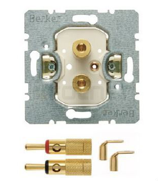 Berker Q.1 / Q.3 GNIAZDO GŁOŚNIKOWE HIGH END mechanizm