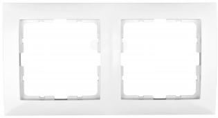 Berker B. KWADRAT RAMKA PODWÓJNA biała
