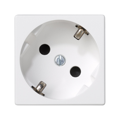 Gniazdo Schuko K45 białe