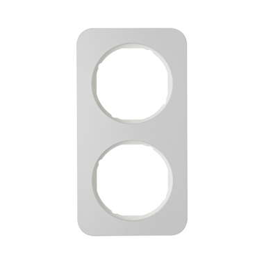 Berker R.1 RAMKA ALUMINIUM PODWÓJNA biała