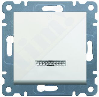 Berker LUMINA WYŁĄCZNIK POJEDYNCZY PODŚWIETLANY biały