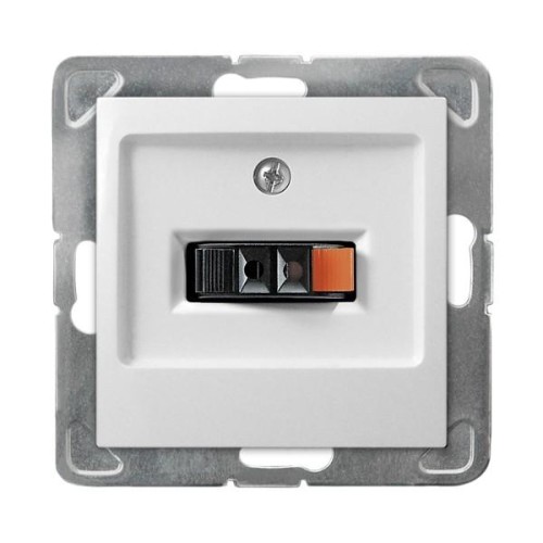 Ospel IMPRESJA GNIAZDO GŁOŚNIKOWE POJEDYNCZE białe
