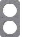 Berker R.1 RAMKA BETON PODWÓJNA biała
