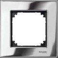 Schneider M-ELEGANCE RAMKA POJEDYNCZA METAL chrom