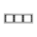 Berker K.1 / K.5 RAMKA POTRÓJNA POZIOMA aluminium