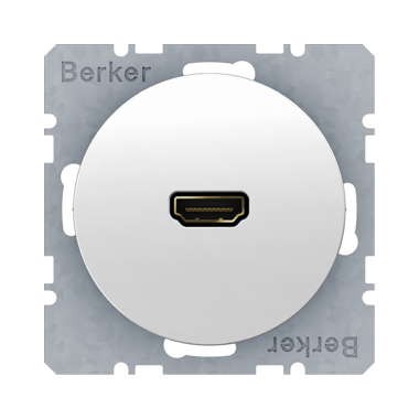 Berker R.1 / R.3 GNIAZDO HDMI białe
