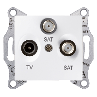 Schneider SEDNA DESIGN GNIAZDO 2xSAT KOŃCOWE