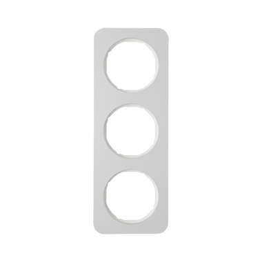 Berker R.1 RAMKA ALUMINIUM POTRÓJNA biała