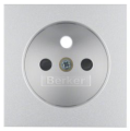 Berker Q.1 / Q.3 GNIAZDO Z UZIEMIENIEM alu