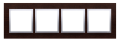 Kontakt  SIMON 54 NATURE RAMKA POCZWÓRNA DREWNO srebrne wenge