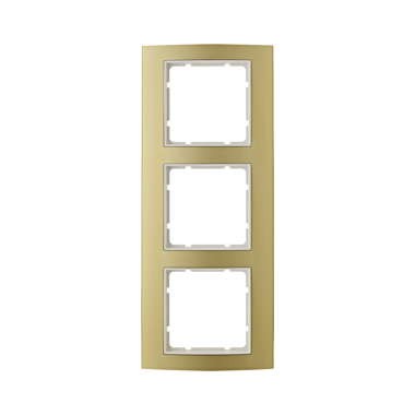 Berker B.3 RAMKA ZŁOTE ALUMINIUM POTRÓJNA
