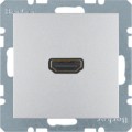 Berker B. KWADRAT GNIAZDO HDMI alu
