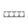 Kontakt Simon BASIC RAMKA POCZWÓRNA inox