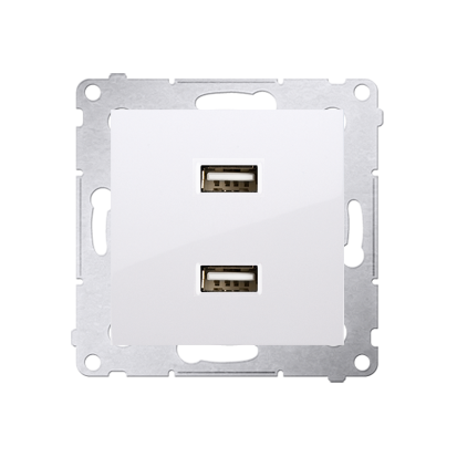 Kontakt SIMON 54 GNIAZDO USB białe