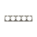 Kontakt Simon BASIC RAMKA 5-KROTNA satyna