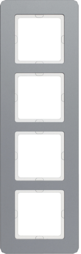 Berker Q.7 RAMKA POCZWÓRNA ALUMINIUM