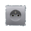 Kontakt Simon BASIC GNIAZDO Z UZIEMIENIEM inox