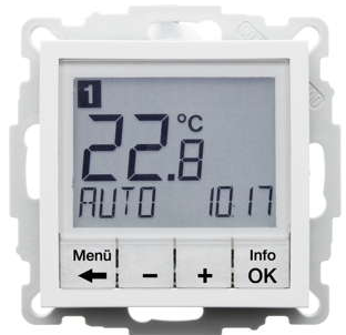 Berker B. KWADRAT REGULATOR TEMPERATURY ZE STEROWANIEM CZASOWYM biały
