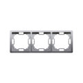 Kontakt Simon BASIC RAMKA POTRÓJNA inox