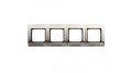 Kontakt SIMON 54 RAMKA POCZWÓRNA METALOWA inox
