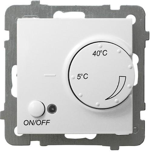Ospel AS REGULATOR TEMPERATURY Z SONDĄ PODŁOGOWĄ biały