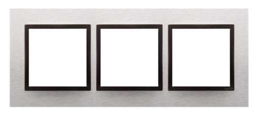 Kontakt  SIMON 54 NATURE RAMKA POTRÓJNA METAL inox yang