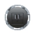 Berker R.CLASSIC GNIAZDO USB ŁADOWANIA czarne