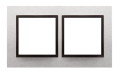 Kontakt SIMON 54 NATURE RAMKA PODWÓJNA METAL inox yang