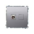 Kontakt Simon BASIC GNIAZDO SAT inox