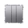 Kontakt Simon BASIC WYŁĄCZNIK KRZYŻOWY POTRÓJNY inox