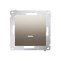 Kontakt SIMON 54 WYŁĄCZNIK POJEDYNCZY PODŚWIETLANY złoto