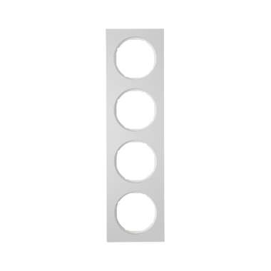 Berker R.3 RAMKA ALUMINIUM POCZWÓRNA biała
