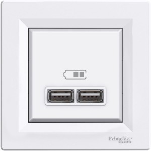 Schneider ASFORA GNIAZDO USB ŁADOWANIA
