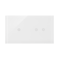 SIMON 54 TOUCH panel dotykowy powójny 1+2 biała perła