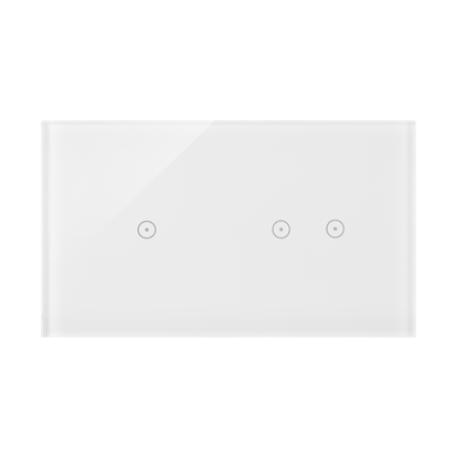SIMON 54 TOUCH panel dotykowy powójny 1+2 biała perła