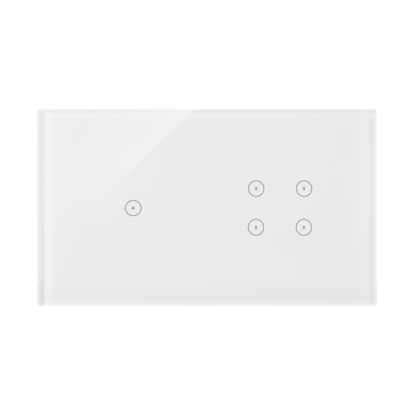 SIMON 54 TOUCH panel dotykowy powójny 1+4 biała perła