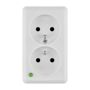 Elektro-Plast BERG GNIAZDO PODWÓJNE Z UZIEMIENIEM