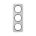 Berker R.1 RAMKA ALUMINIUM POTRÓJNA czarna
