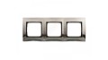 Kontakt SIMON 54 RAMKA POTRÓJNA METALOWA inox
