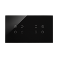 SIMON 54 TOUCH panel dotykowy podwójny 4+4 zastygła lawa