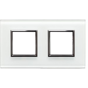 Kos DANTE RAMKA WHITE GLASS PODWÓJNA