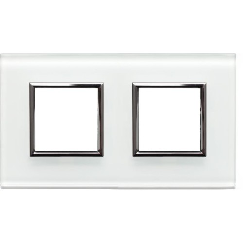 Kos DANTE RAMKA WHITE GLASS PODWÓJNA