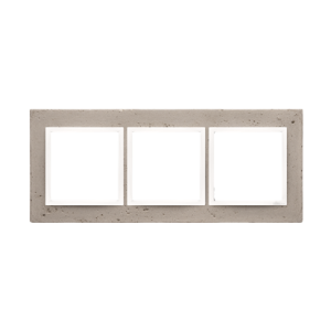 Kontakt  SIMON 54 NATURE RAMKA POTRÓJNA BETON