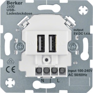 Berker R.1 / R.3 GNIAZDO USB ŁADOWANIA