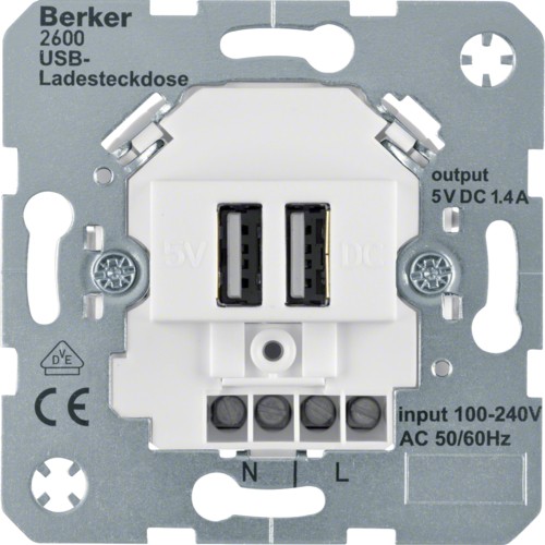 Berker R.1 / R.3 GNIAZDO USB ŁADOWANIA mechanizm