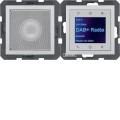 Berker B. KWADRAT RADIO TOUCH DAB+ KOMPLET alu