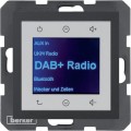 Berker Q.1 / Q.3 RADIO TOUCH DAB+ BLUETOOTH antracyt