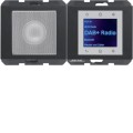 Berker K.1 / K.5 RADIO TOUCH DAB+ KOMPLET antracyt