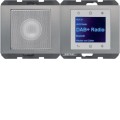 Berker K.1 / K.5 RADIO TOUCH DAB+ KOMPLET stal szlachetna